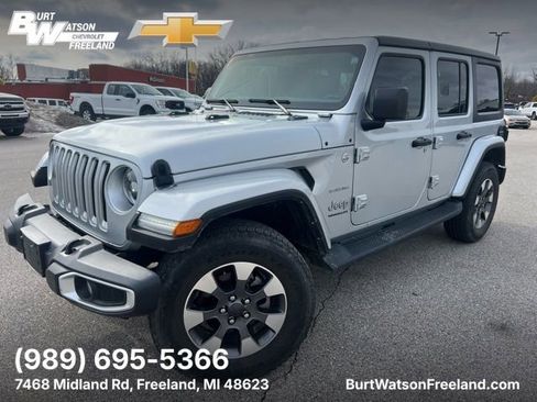 Used 2023 Jeep Wrangler Unlimited Sahara w/ LED Lighting Group AWD/4WD image 1