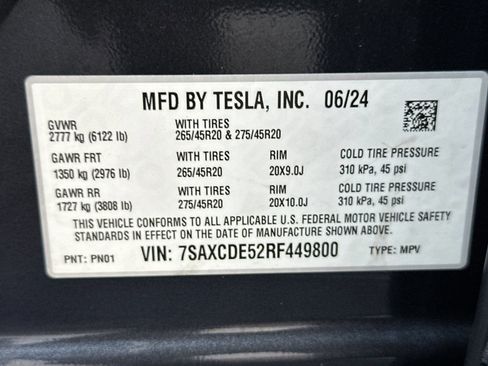 Used 2024 Tesla Model X AWD/4WD image 34