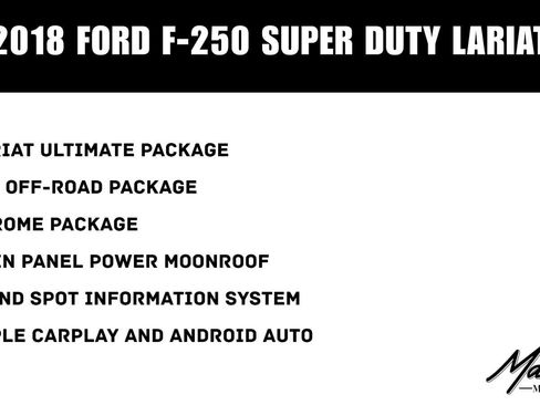 Used 2018 Ford F250 Lariat w/ Lariat Ultimate Package AWD/4WD image 2