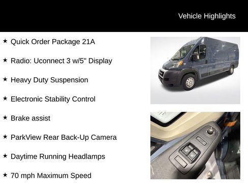 Used 2019 RAM ProMaster 3500 image 2