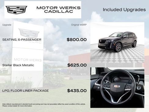 Certified 2024 Cadillac XT6 Sport w/ LPO, Floor Liner Package image 4