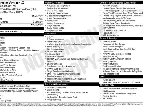 Used 2024 Chrysler Voyager LX FWD image 12