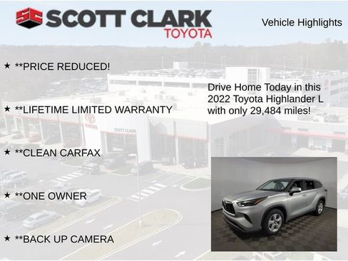 Used 2022 Toyota Highlander L image 12