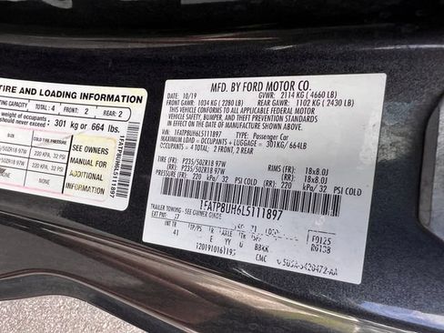 Used 2020 Ford Mustang Premium RWD image 33