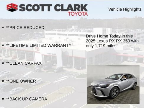 Used 2025 Lexus RX 350 FWD image 12
