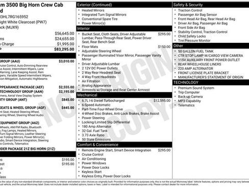 New 2024 RAM 3500 Big Horn w/ Safety Group image 30