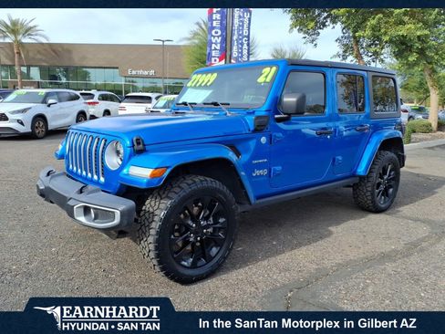 Used 2021 Jeep Wrangler Unlimited Sahara w/ Cold Weather Group image 1
