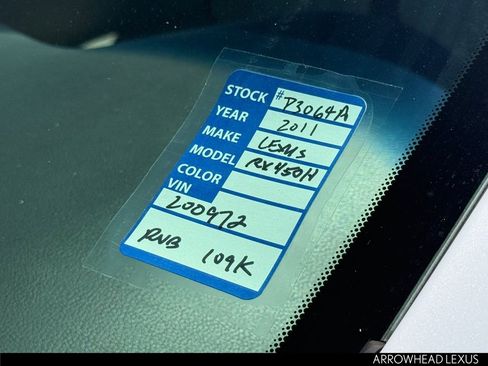Used 2011 Lexus RX 450h 2WD w/ Premium Pkg image 34