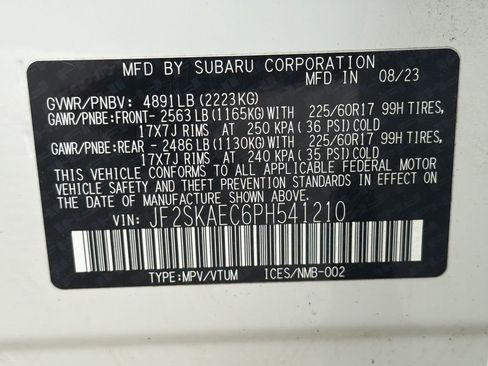 Certified 2023 Subaru Forester Premium AWD/4WD image 54