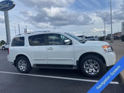 Used 2015 Nissan Armada Platinum w/ 2nd Row Captain Seat Package AWD/4WD image 4