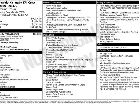 New 2026 Chevrolet Colorado Z71 w/ Technology Package AWD/4WD image 39