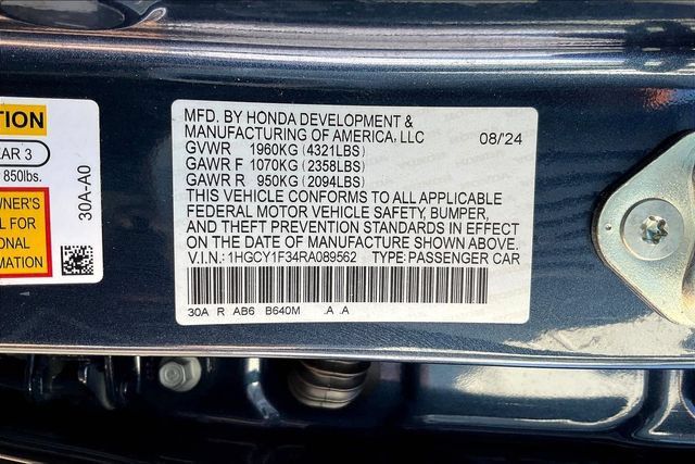 Used 2024 Honda Accord EX image 21
