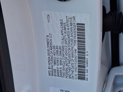 Certified 2025 Honda Accord LX image 26
