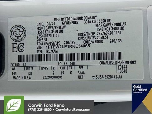 Certified 2024 Ford F150 STX w/ STX Black Appearance Package AWD/4WD image 34