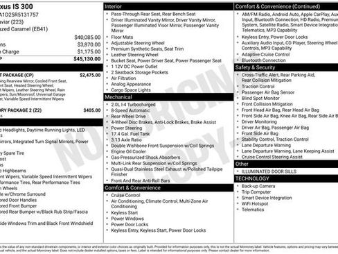 Used 2024 Lexus IS 300 w/ Comfort Package image 7