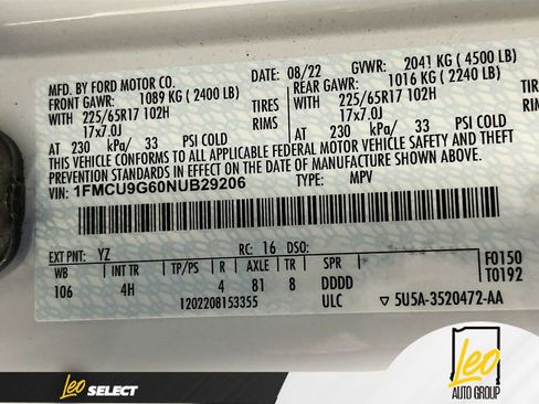 Used 2022 Ford Escape SE image 29