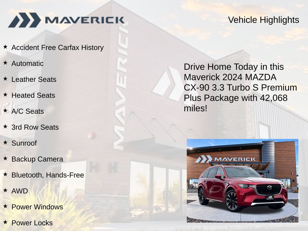 Used 2024 MAZDA CX-90 3.3 Turbo S w/ Premium Plus AWD/4WD image 5