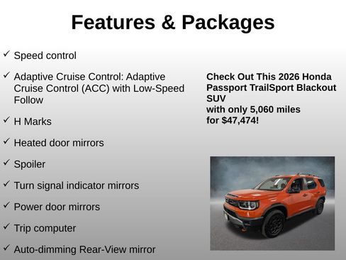 Certified 2026 Honda Passport TrailSport image 24