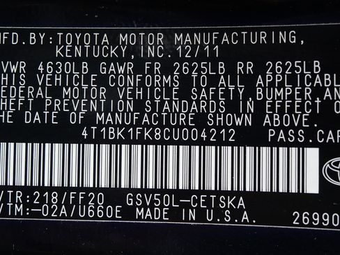 Used 2012 Toyota Camry SE w/ Convenience Pkg image 17