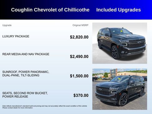 Used 2021 Chevrolet Tahoe RST w/ Luxury Package AWD/4WD image 3
