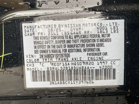 New 2025 Nissan Sentra SV w/ SV Premium Package image 34