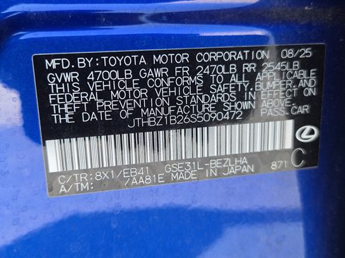Certified 2025 Lexus IS 350 F Sport w/ Accessory Package RWD image 14