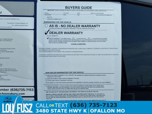Used 2024 Subaru Crosstrek 2.5i Wilderness w/ Crosstrek Mirror Package AWD/4WD image 34