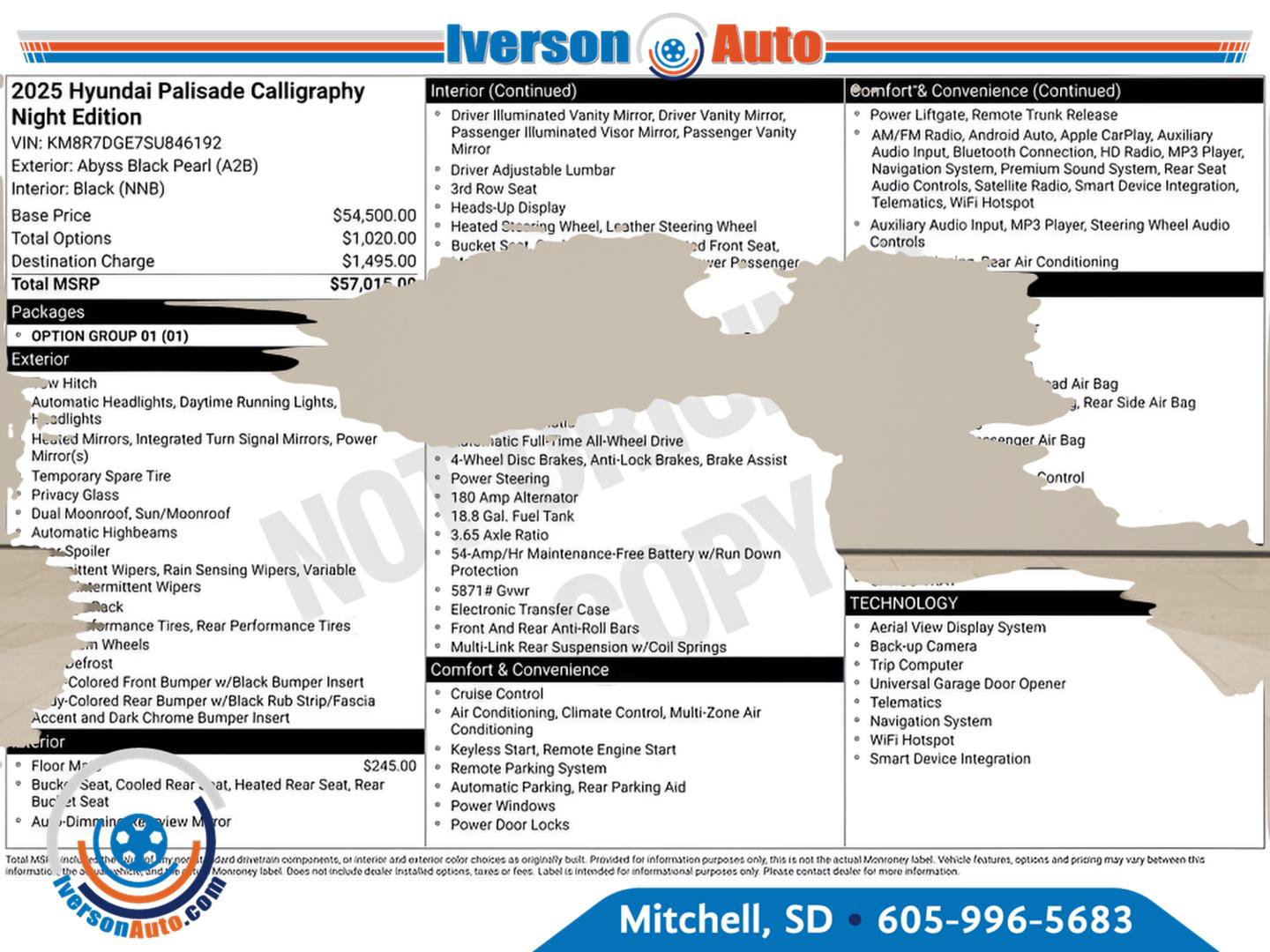 Used 2025 Hyundai Palisade Calligraphy AWD/4WD image 3