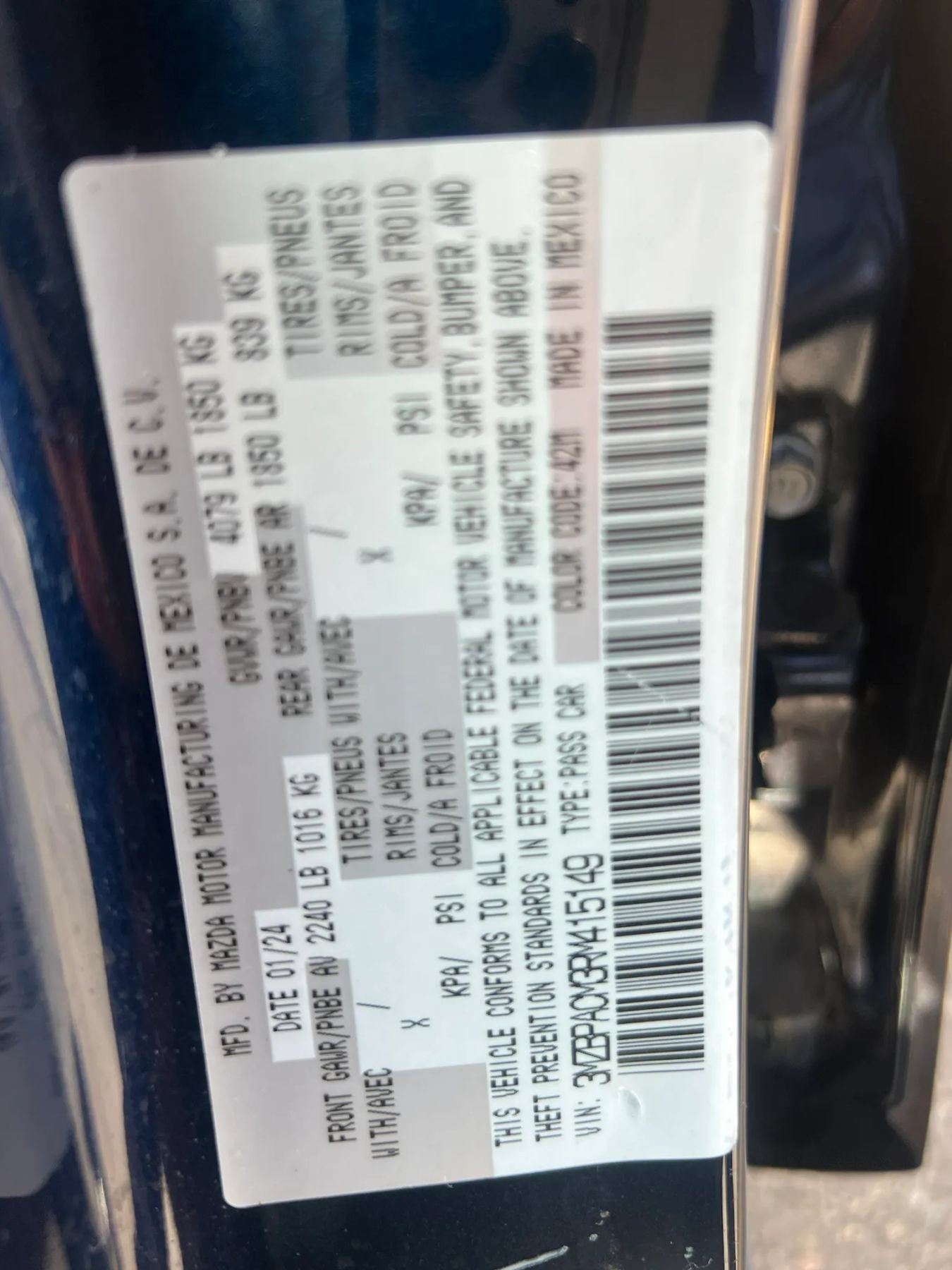 Used 2024 MAZDA MAZDA3 s FWD image 32