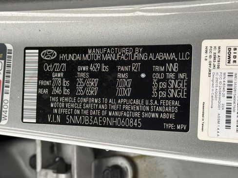 Used 2022 Hyundai Tucson SEL w/ Cargo Package FWD image 22