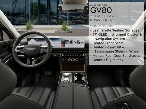New 2026 Genesis GV80 2.5T Select AWD/4WD image 15
