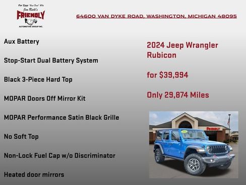 Used 2024 Jeep Wrangler Unlimited Rubicon AWD/4WD image 30