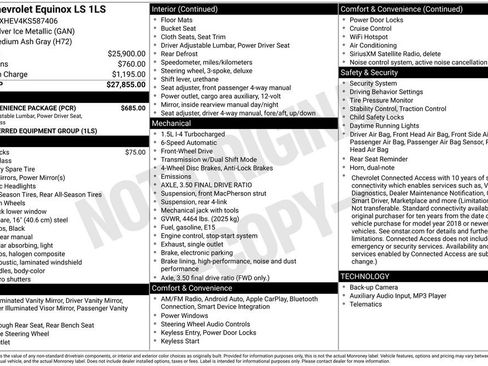 Used 2019 Chevrolet Equinox LS w/ LS Convenience Package image 36