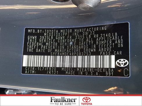 Certified 2024 Toyota Corolla LE image 26