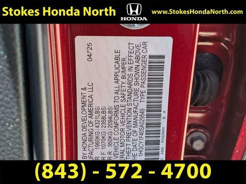 Certified 2025 Honda Accord SE image 7