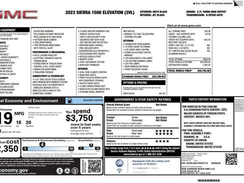 Used 2023 GMC Sierra 1500 Elevation AWD/4WD image 1