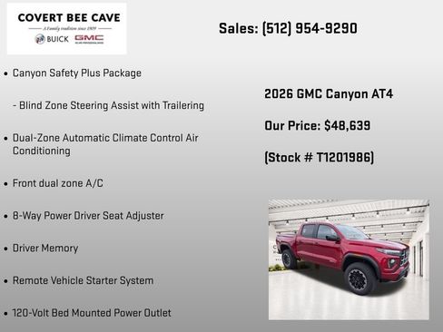 New 2026 GMC Canyon AT4 w/ AT4 Premium Package AWD/4WD image 31