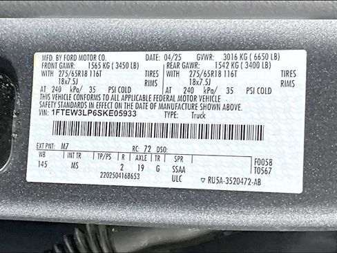 Used 2025 Ford F150 XLT w/ Equipment Group 301A Standard image 36