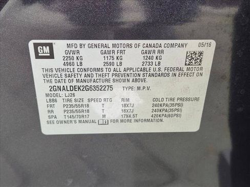 Used 2016 Chevrolet Equinox LTZ w/ Enhanced Convenience Package FWD image 22
