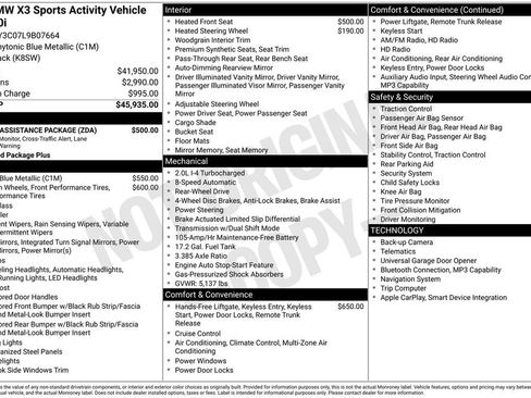 Used 2020 BMW X3 sDrive30i w/ Driving Assistance Package image 44