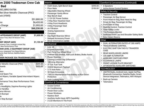 Used 2024 RAM 2500 Tradesman w/ Chrome Appearance Group AWD/4WD image 2