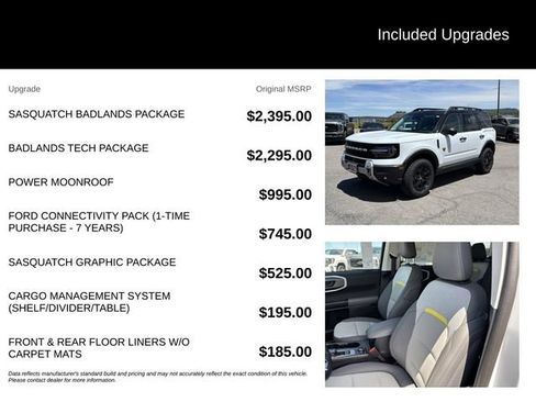 New 2026 Ford Bronco Sport Badlands w/ Sasquatch Badlands Package AWD/4WD image 5