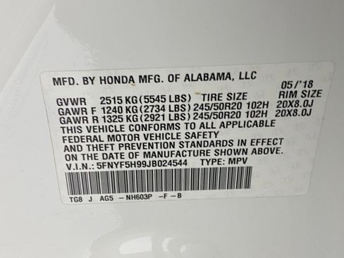 Used 2018 Honda Pilot Touring image 20