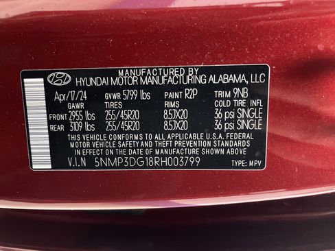 Used 2024 Hyundai Santa Fe Limited AWD/4WD image 42
