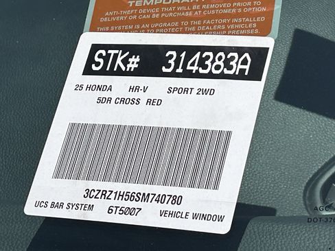 Certified 2025 Honda HR-V Sport image 30