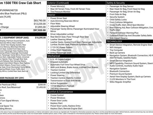 Used 2022 RAM 1500 TRX w/ TRX Level 2 Equipment Group AWD/4WD image 40