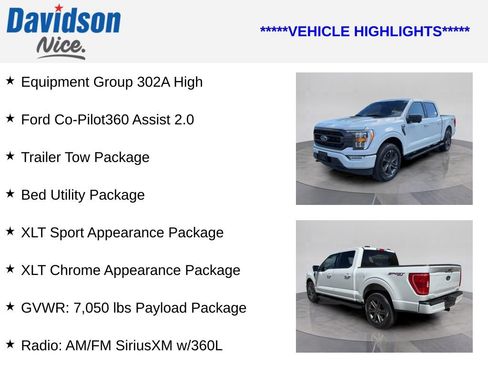 Used 2023 Ford F150 XLT w/ Equipment Group 302A High AWD/4WD image 4