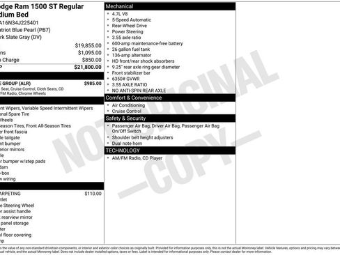 Used 2004 Dodge Ram 1500 Truck ST w/ ST Value Group RWD image 4