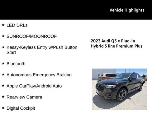 Used 2023 Audi Q5 e Premium Plus w/ Premium Plus Package AWD/4WD image 26