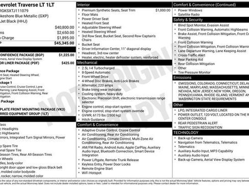 New 2026 Chevrolet Traverse LT w/ Driver Confidence Package image 26